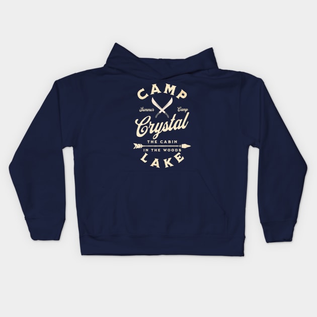 Camp Crystal Lake, Summer Camp- The Cabin in the Woods Kids Hoodie by Blended Designs